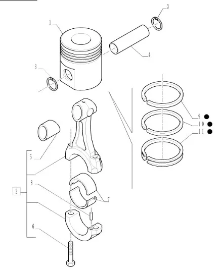 87801221 - Шатун ДВС Ford 675 TM/MXM, TC, CS, CX